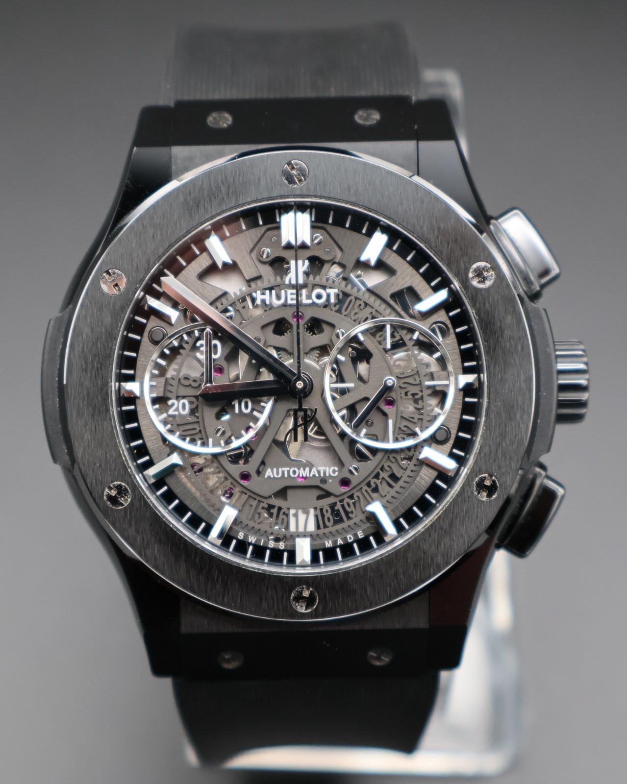 Hublot Classic Fusion Aerofusion Black Magic Skeleton 525.CM.0170.RX $18.8k MSRP