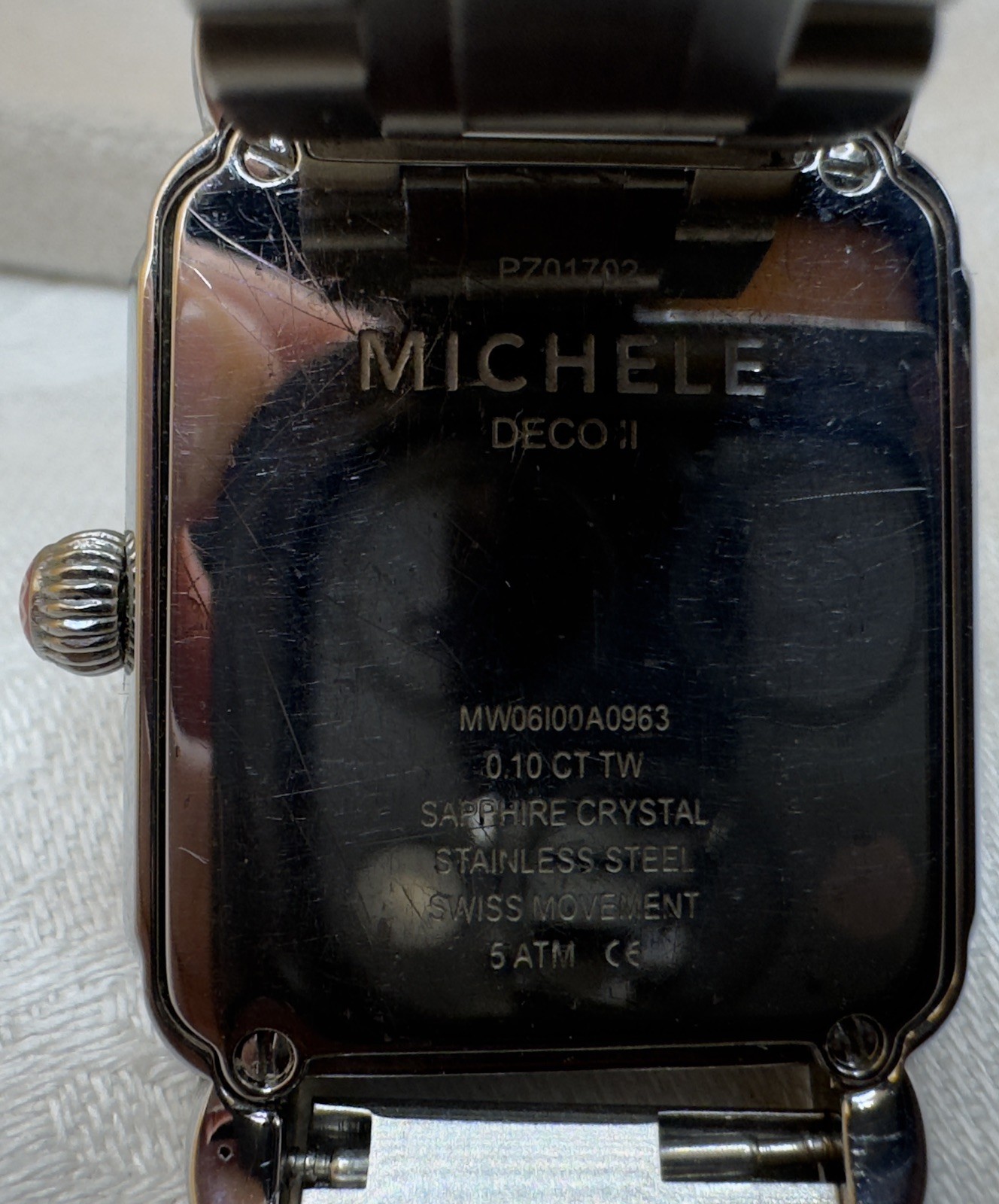 Michele Deco II Women’s watch, Diamond Detail, new battery/band