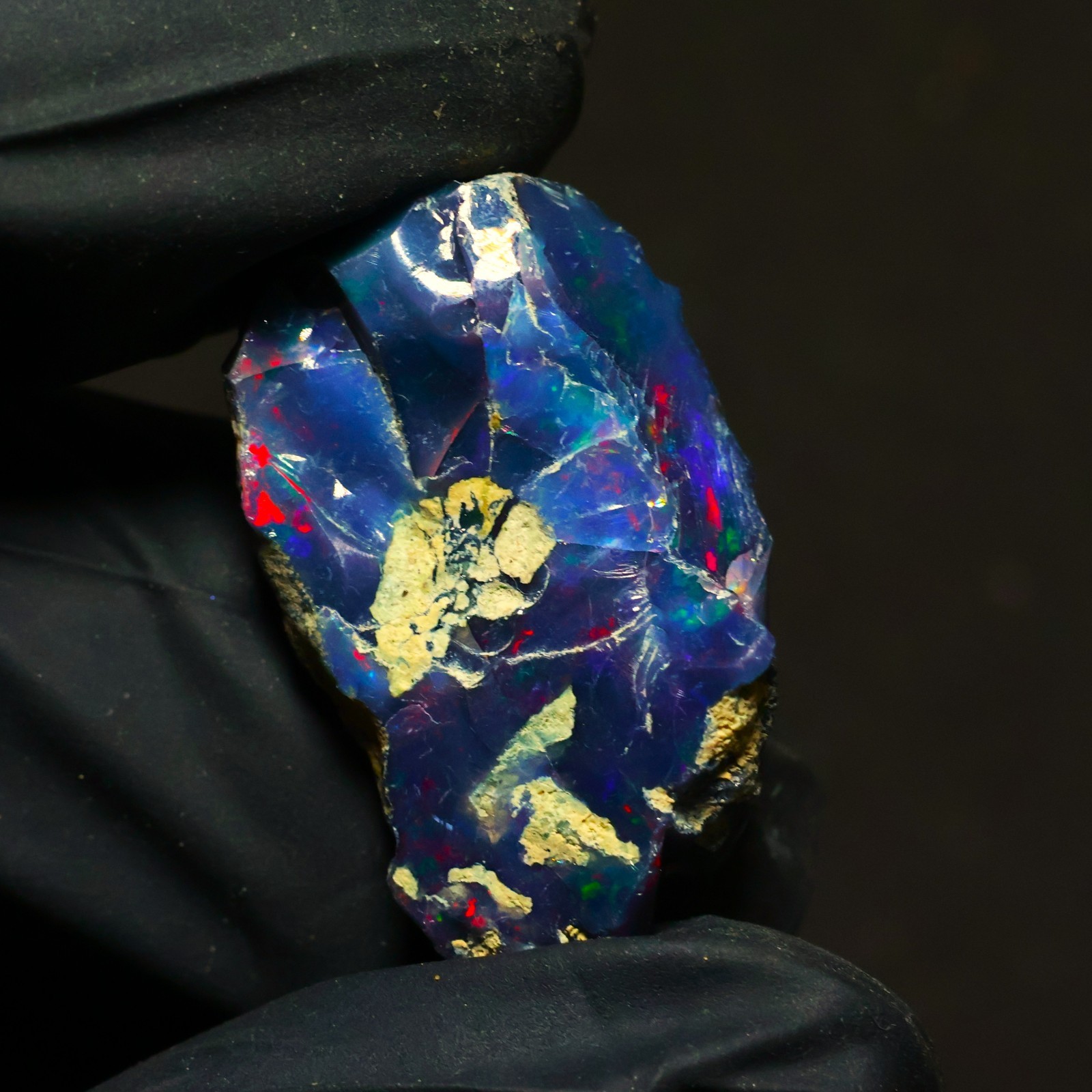 Ethiopia Black Opal Rough 11.70 Ct | Smoked Ethiopian Welo Fire Opal Rough stone