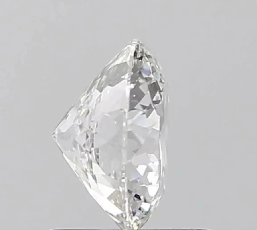 2.00 Ct Lab Grown CVD Diamond 8.00 mm Portuguese Cut Round D Color, IF Certified