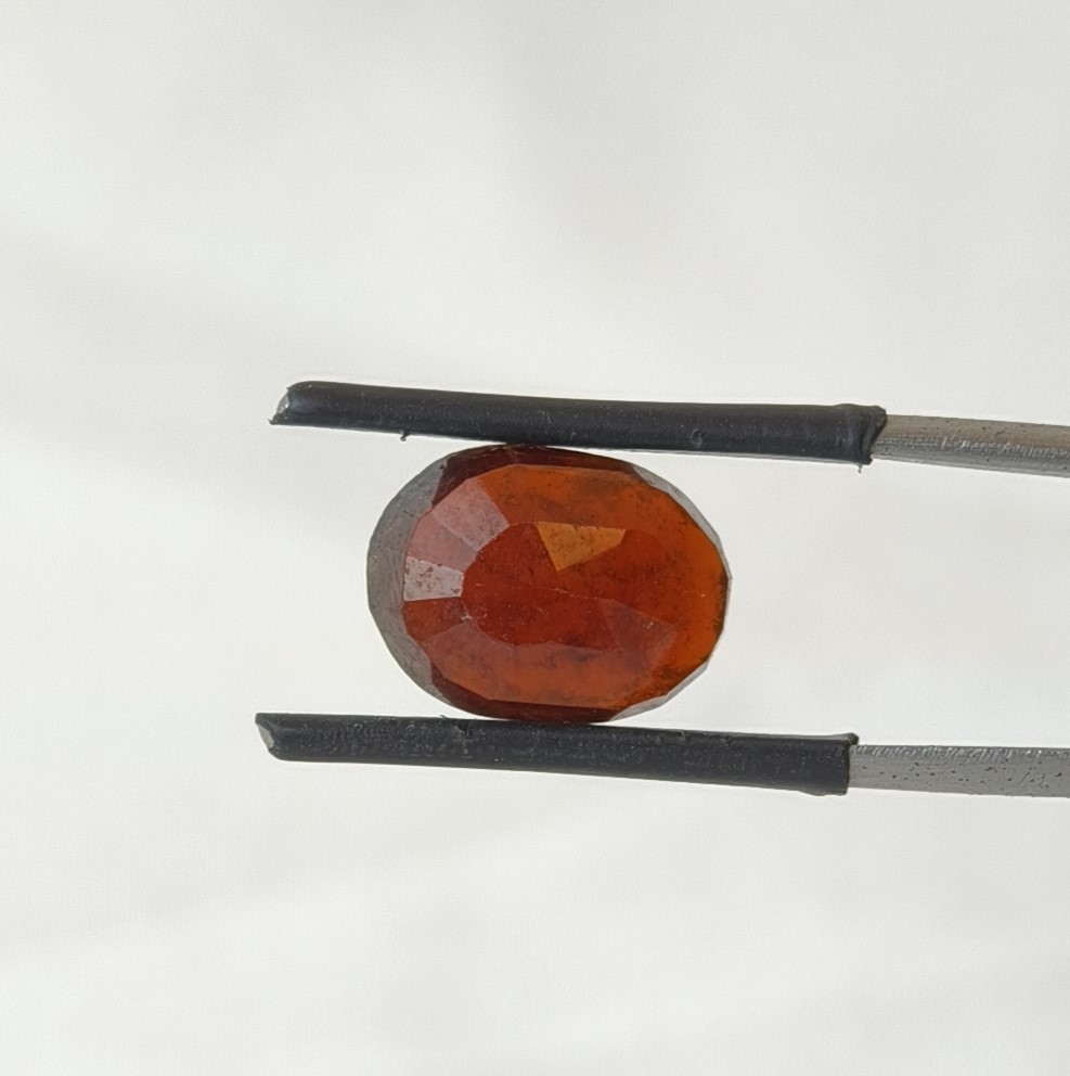 7.18 Ct Natural Gomed Hessonite Garnet Oval Cut Loose Gemstone 12.90×9.67×5.67
