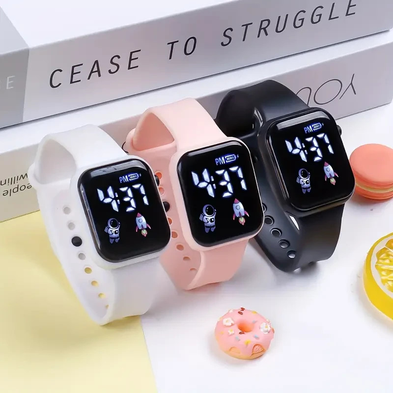 LED Digital Sport Watch Unisex Wristwatch Men Women Boys Girls Kids Gift UK