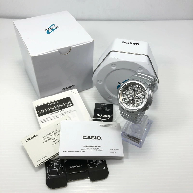 Used Condition Ladies BABY G Wristwatch BGA 195 8ADR Analog Digital Quartz Wrist