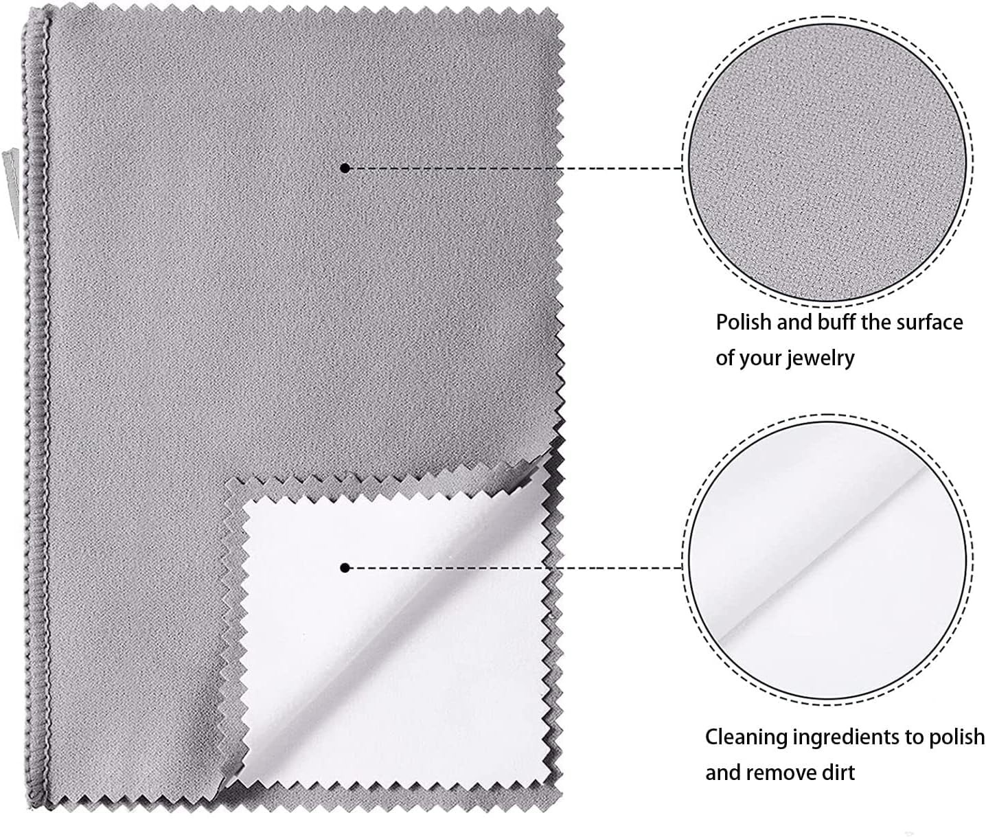 Pro Size Silver Polishing Cloth Jewelry Cleaning Cloth 11″ X 14″ inches for C…