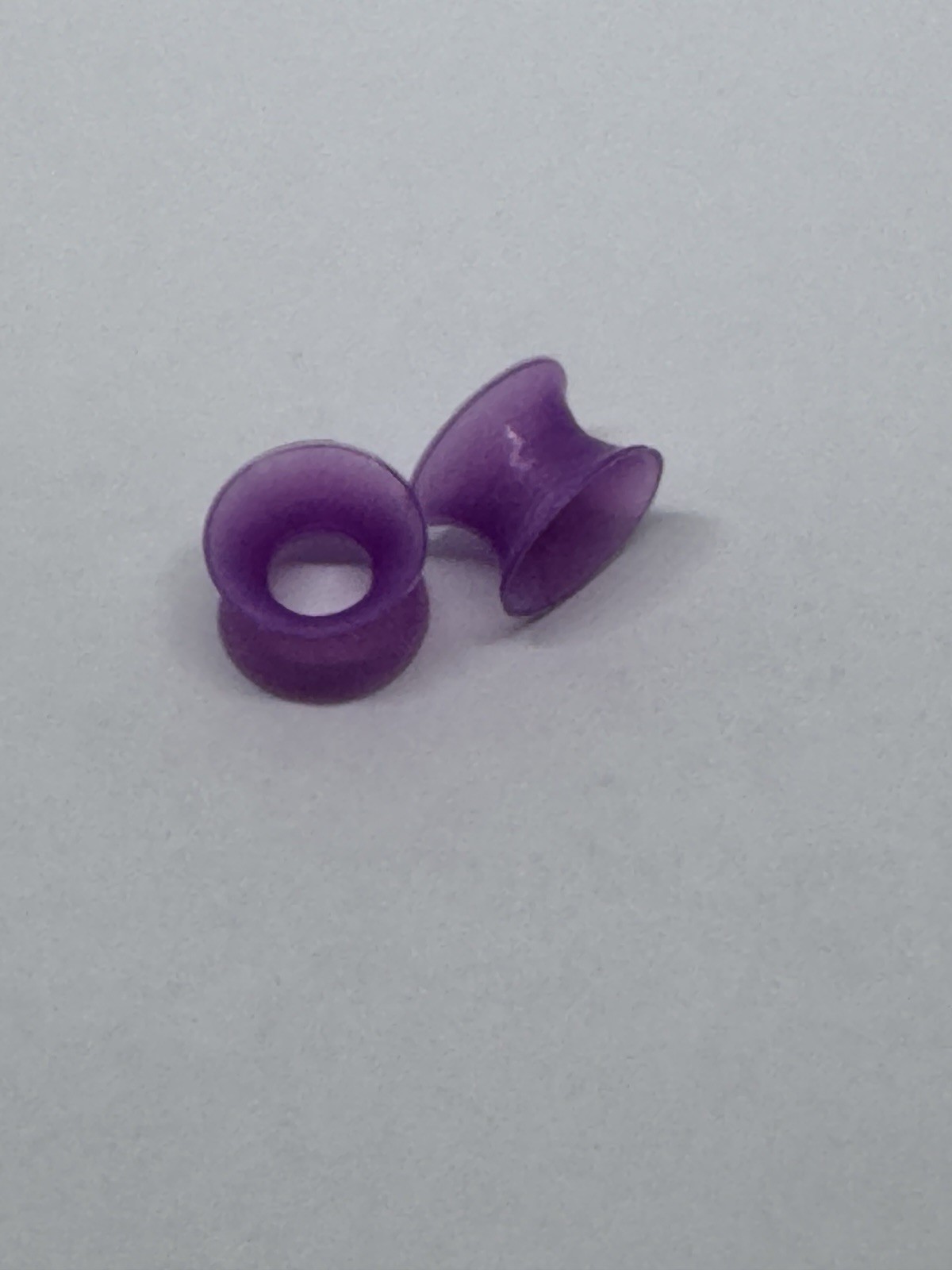 10 Pair 0g 8mm Silicone Gauges Neon Yellow Purple Variety Bundle