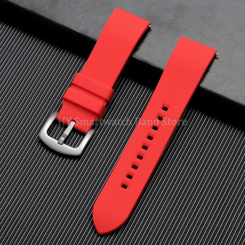 Universal Silicone Watch Strap 18-24mm Quick Release Rubber Sport Band