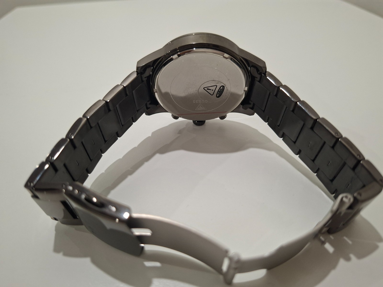 GUESS U0668G2 Gunmetal Chronograph Watch Stainless Steel Date