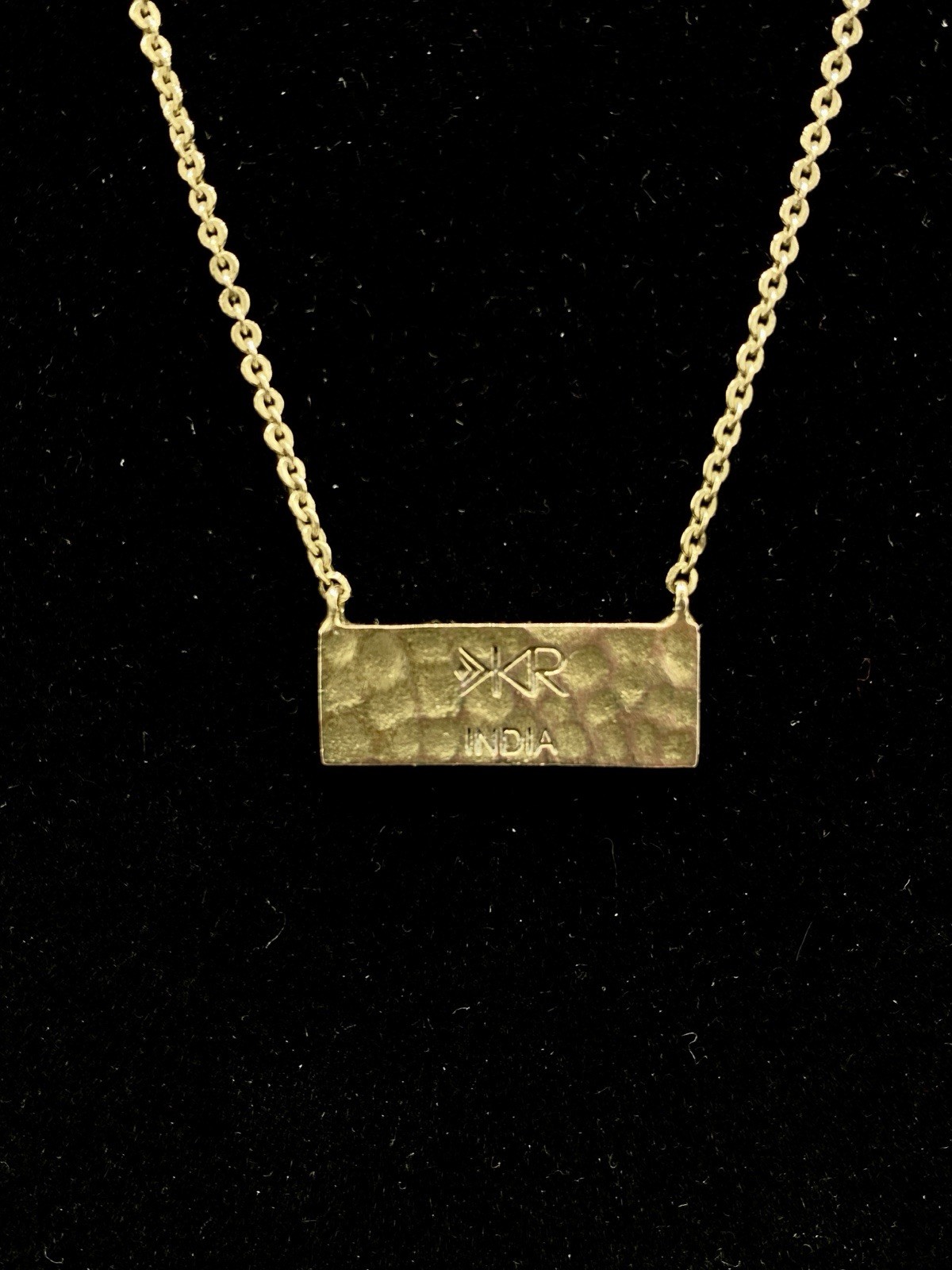 Silpada KR Crossbar Swarovski Crystal Brass Necklace 15″ With A 2″ Extender