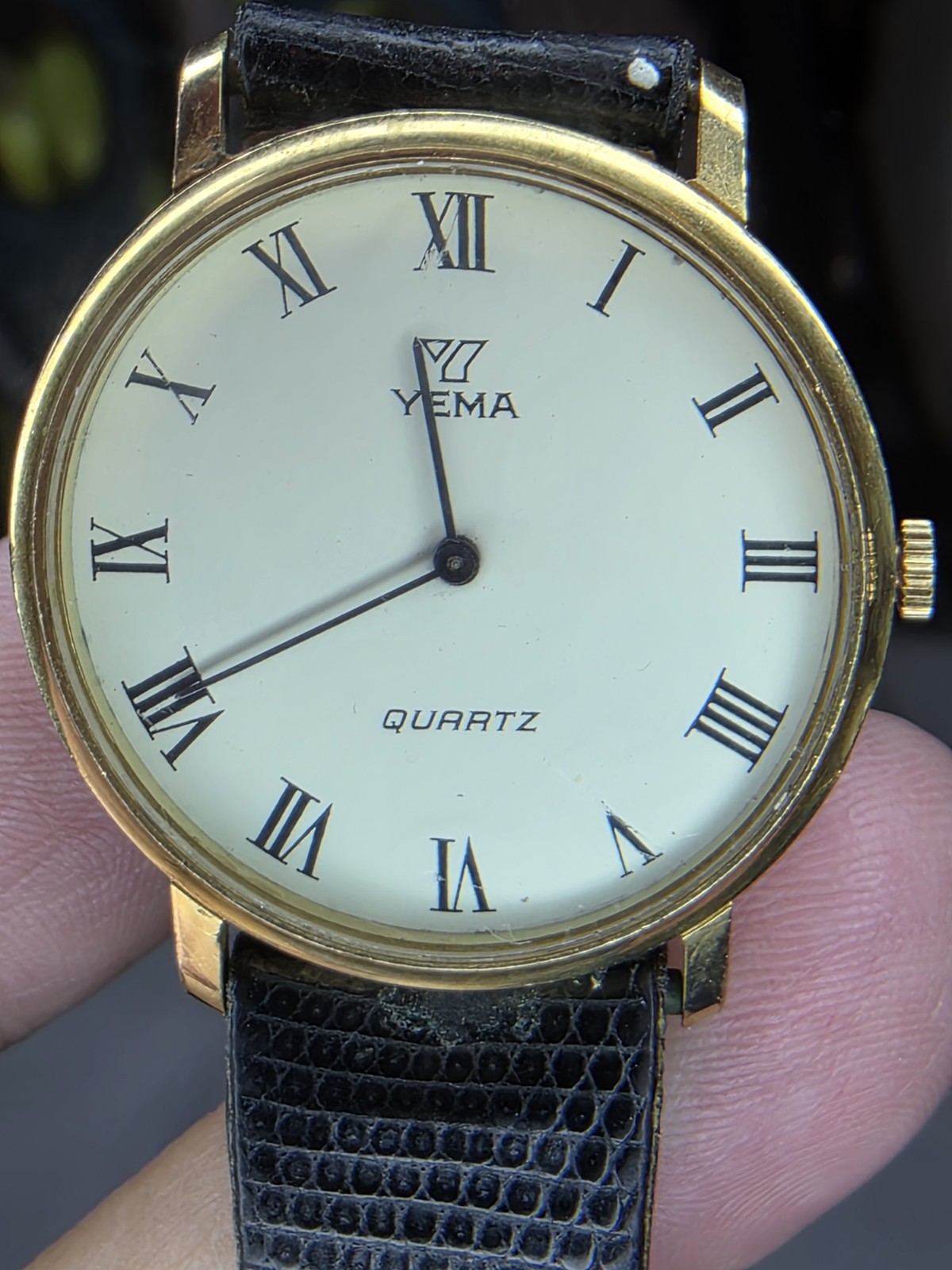 Rare YEMA Paris Dress Watch Roman Index Dress Watch Classic