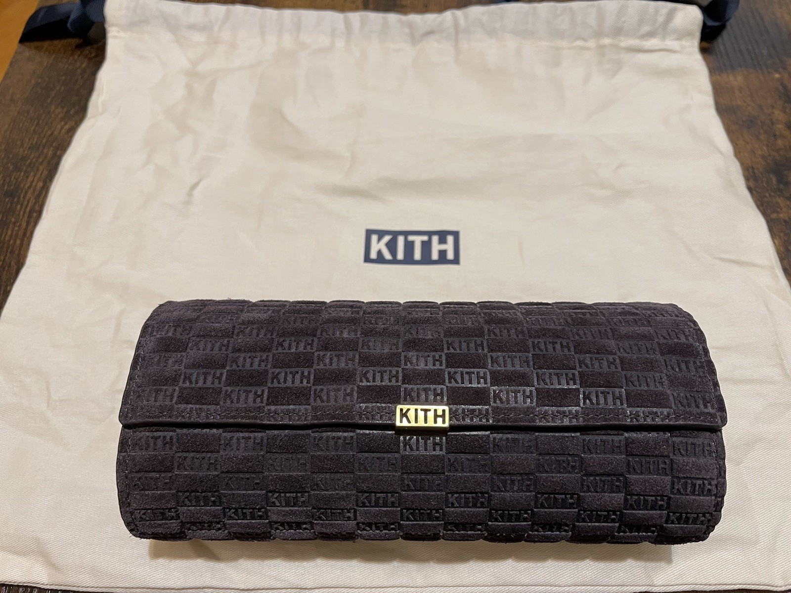 KITH Kithmas Monogram Suede Leather 3-Watch Roll Incognito Brown SOLDOUT IN HAND