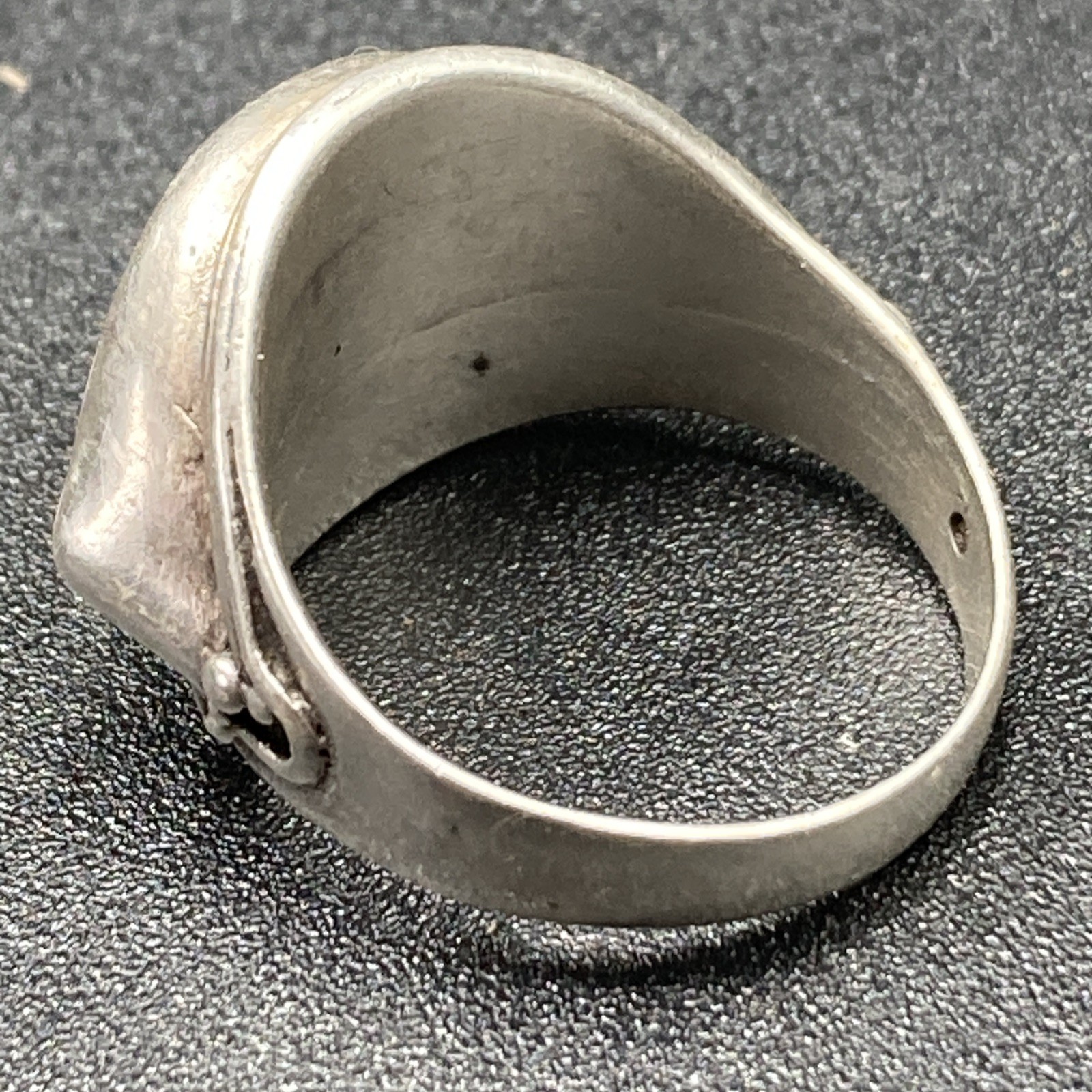 Vintage Sterling Silver 925 Eyeball Ring 7g SZ 9.5 – 1986 Made In London