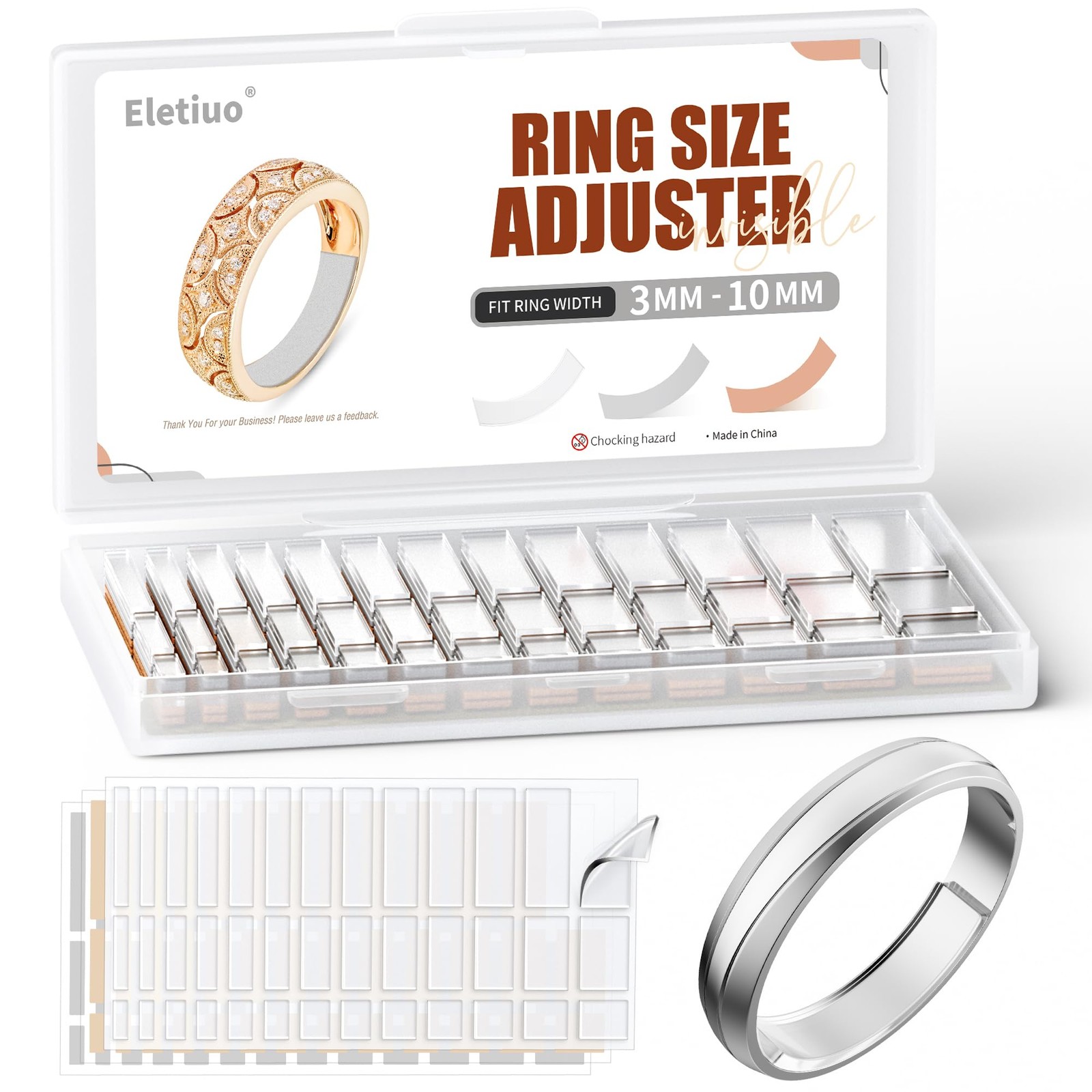 Ring Size Adjuster Loose Rings Invisible Reducer Jewelry Guard Sizer Tightener