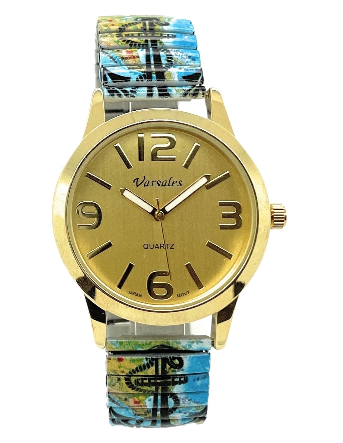 Varsales Ladies Novelty Elegant Stretch Elastic Band Analog Quartz Fashion Watch