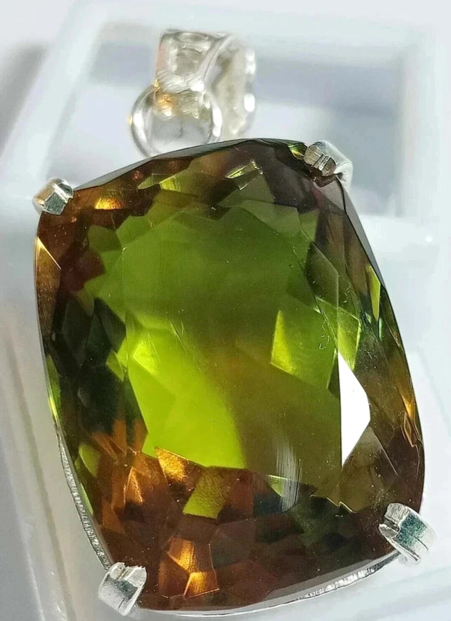 50 Ct+ Natural Zultanite 7 Color Pendant 925 Silver Loose Certified Gemstone