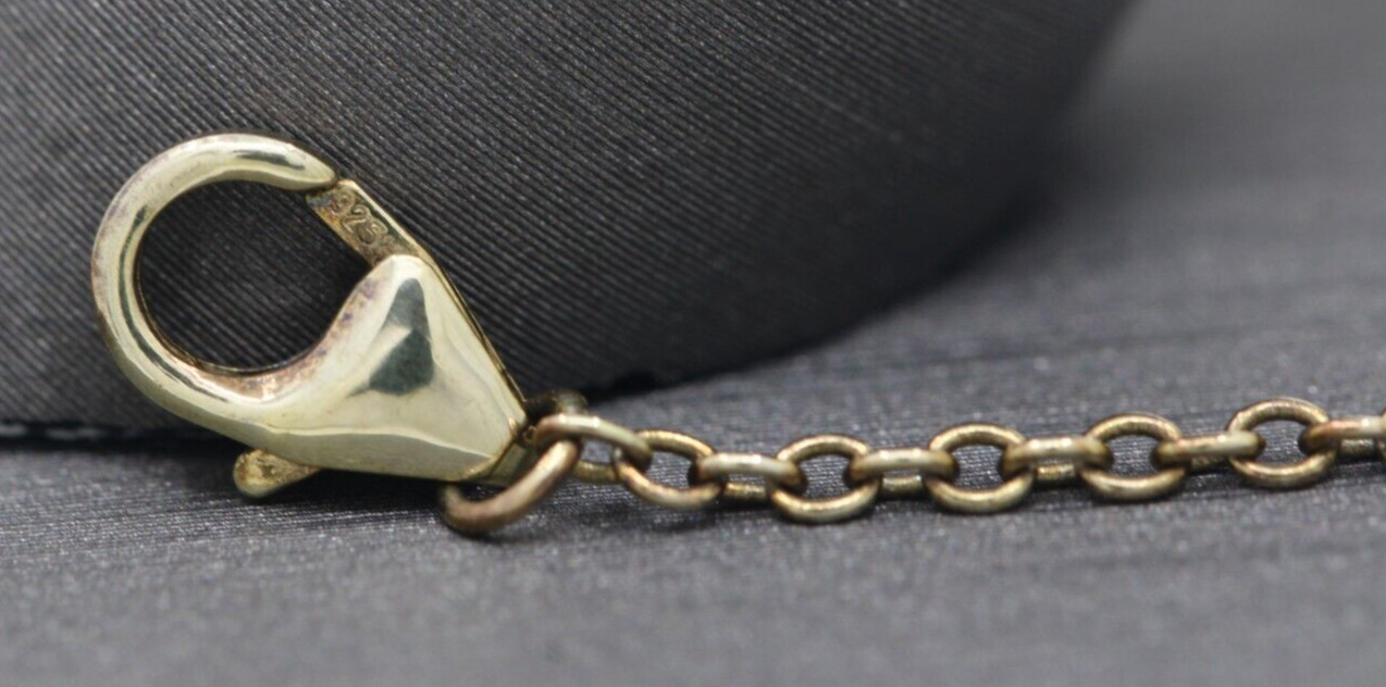 Frieda Rothman Sterling Silver Signature Four Point Station Necklace 8.8 Grams