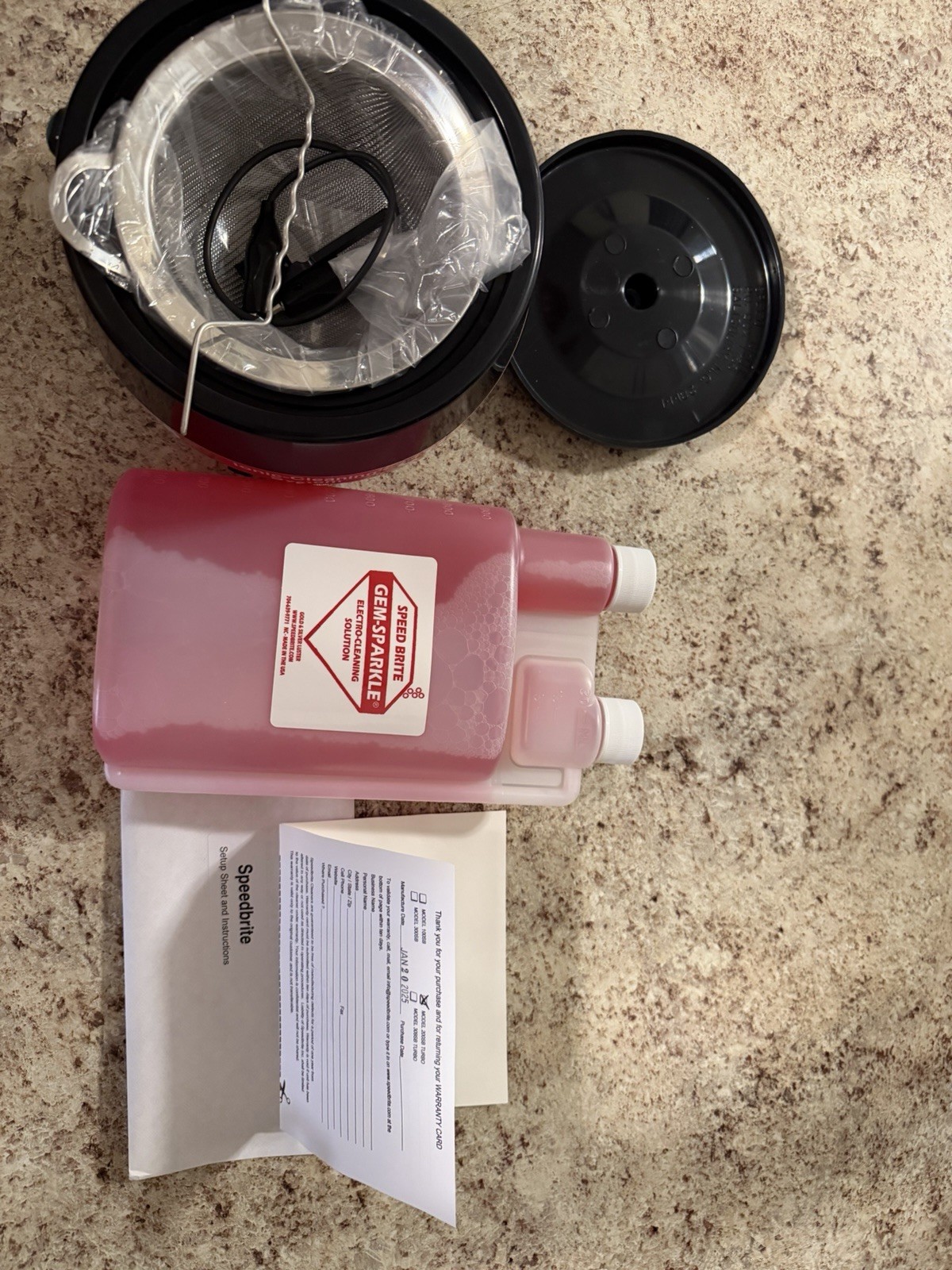 Speed Brite 200SB Turbo Ionic Cleaner for Gemstones, Jewelry, and Coins – New