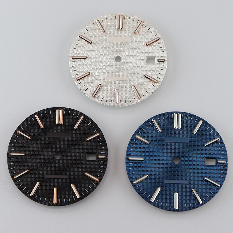 31.8mm Watch Dial Textured Face For Seiko NH35 Automatic Movement Mod Parts