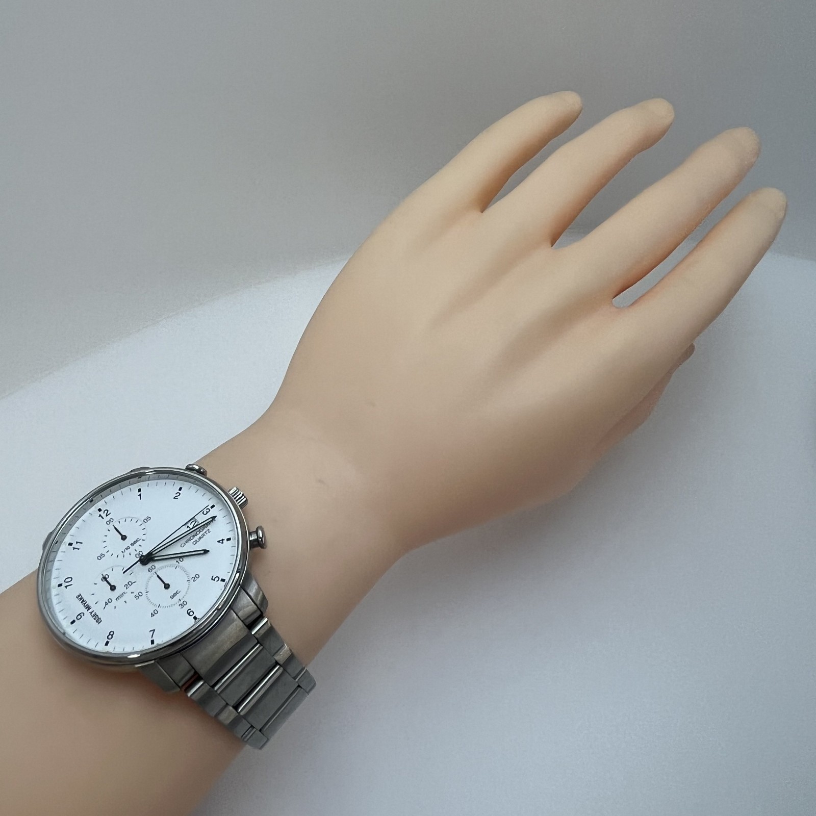 Seiko Issey Miyake C by ICHIRO IWASAKI Qz White Dial SS Band Watch Japan#506B