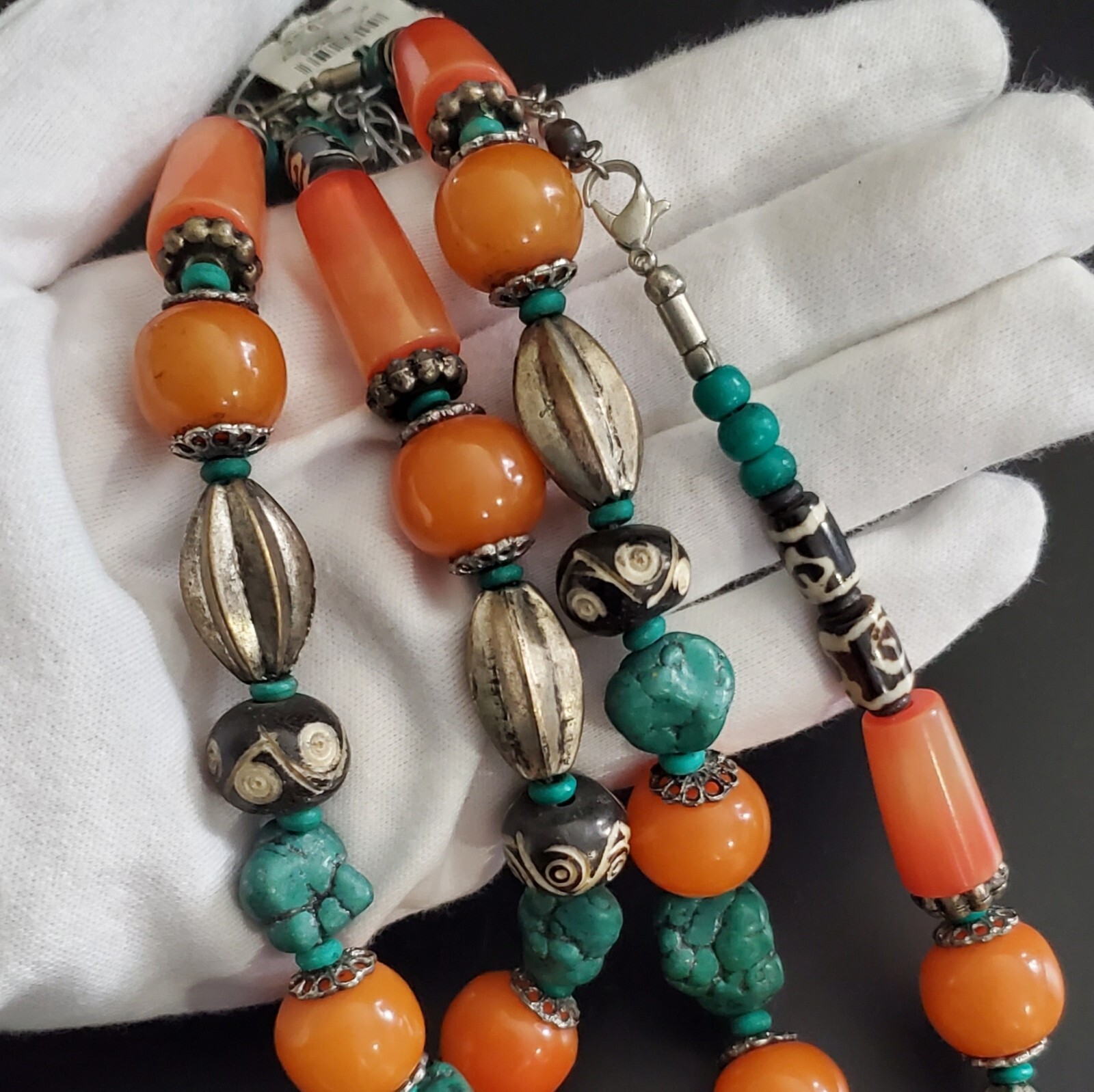 New Bohemian Boho Lot of 2 Necklaces 19 to 22 in. World Market Exclusive India