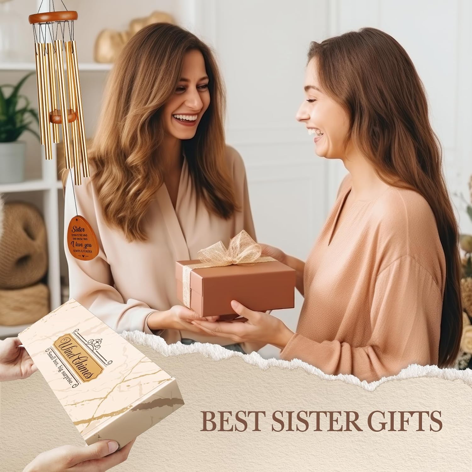 Sister Gifts Mothers Day Sister Birthday Gifts Wind Chimes Sisters Presents