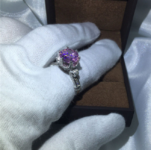 2.30Ct Round Lab-Created Diamond Flower Engagement Ring 14K White Gold Finish