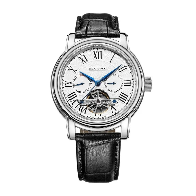 Seagull ST25 Movement Fashion Man Hollow Flywhee Casual Business Watch 819.624