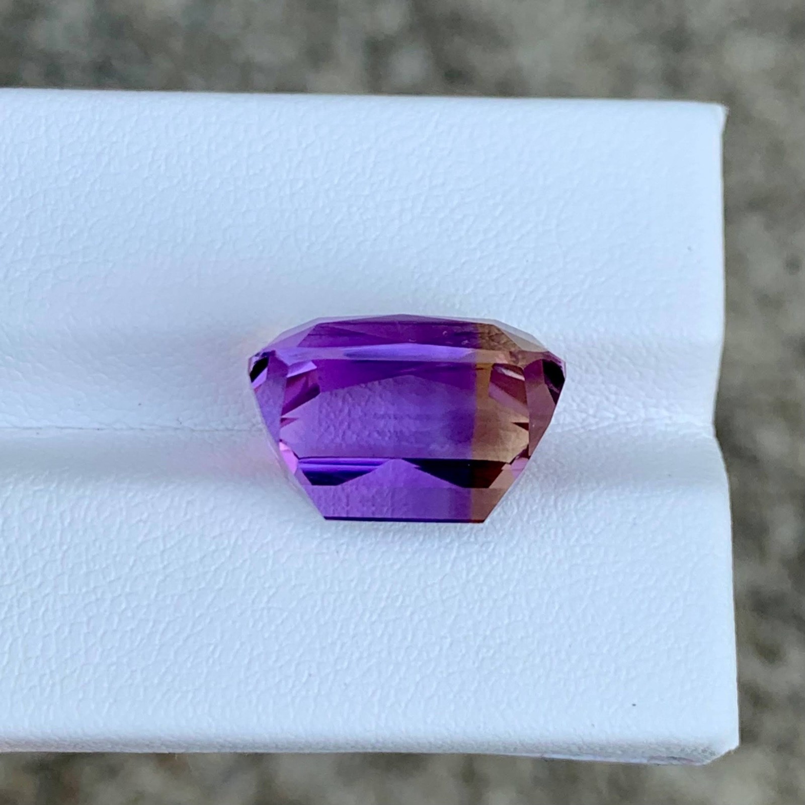 12.78 Carats Fine Ametrine Stone Cushion Cut Natural Bolivian Gemstone