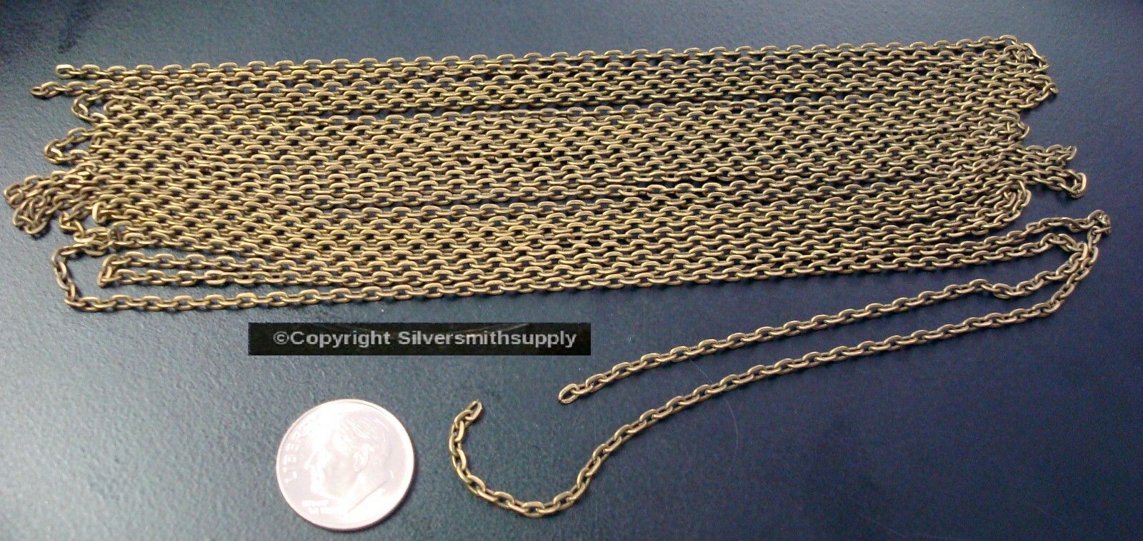 12 ft 3x2mm Antique bronze plated cable link jewelry making beading chain PCH033