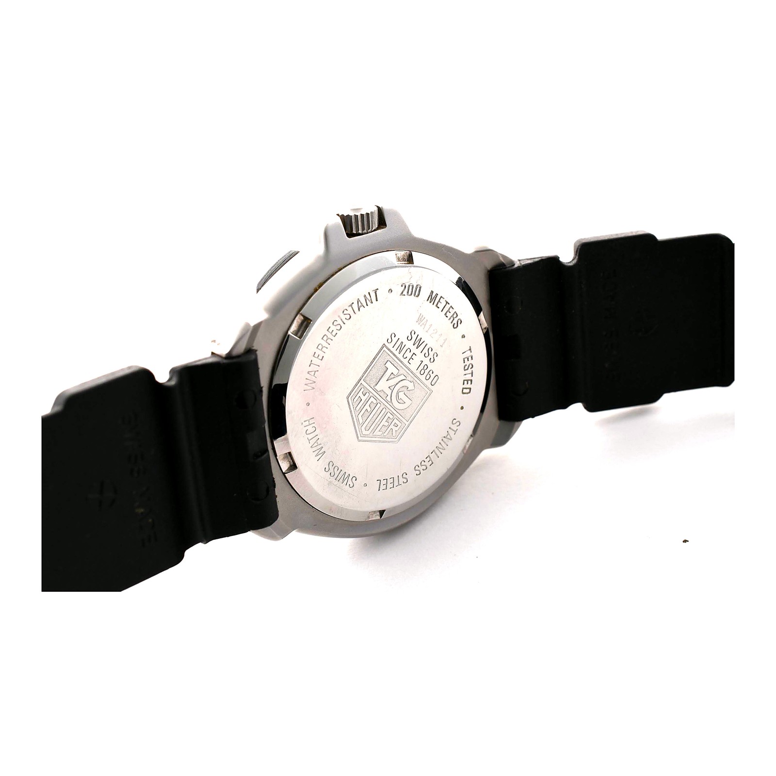TAG Heuer Formula 1 WA1211 Quartz Diver 200m Cream Dial Black Rubber Strap Date