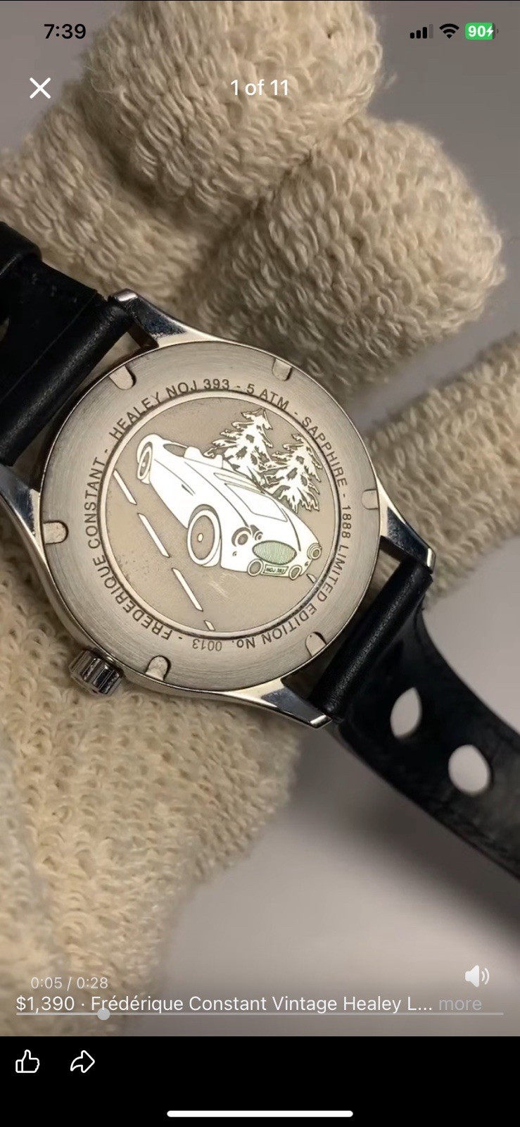 Frédérique Constant Vintage Healey Limited Edition 13/1888 Swiss Auto Box&Papers