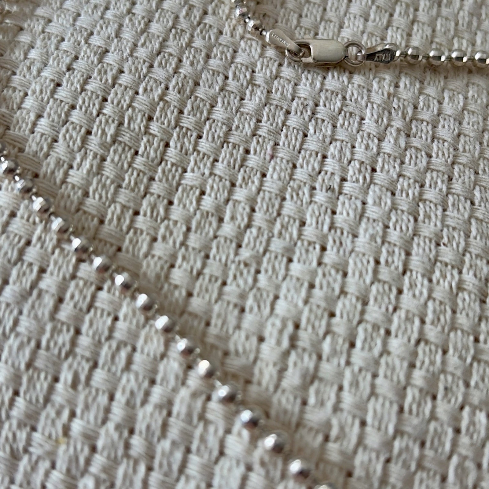 DANECRAFT PURE 100 SILVER NECKLACE MADE IN ITALY 10.0% PURE SILVER 18 IN NEW