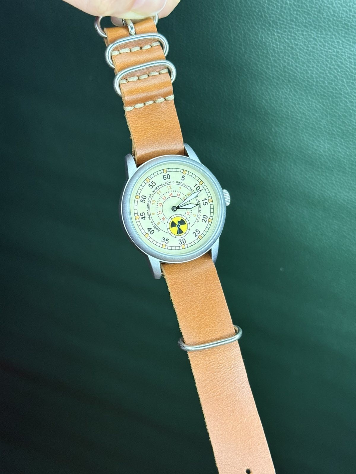 Raketa Watch Radiation Mechanical Military Wrist Russian Vintage Soviet USSR Men