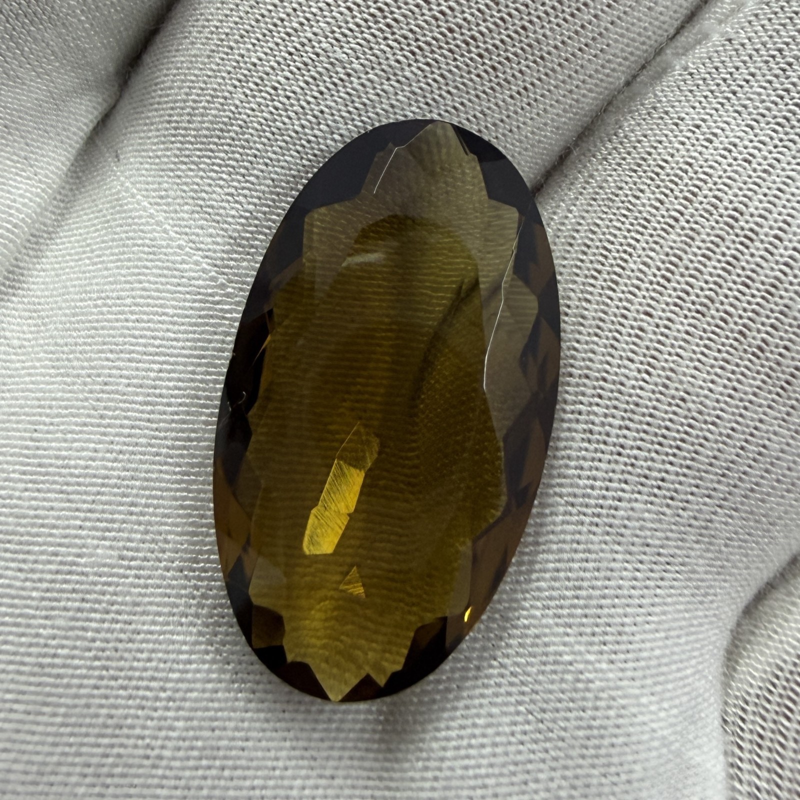 100% Natural Honey Quartz Oval Cut Semi-Precious Loose Certified Gemstone