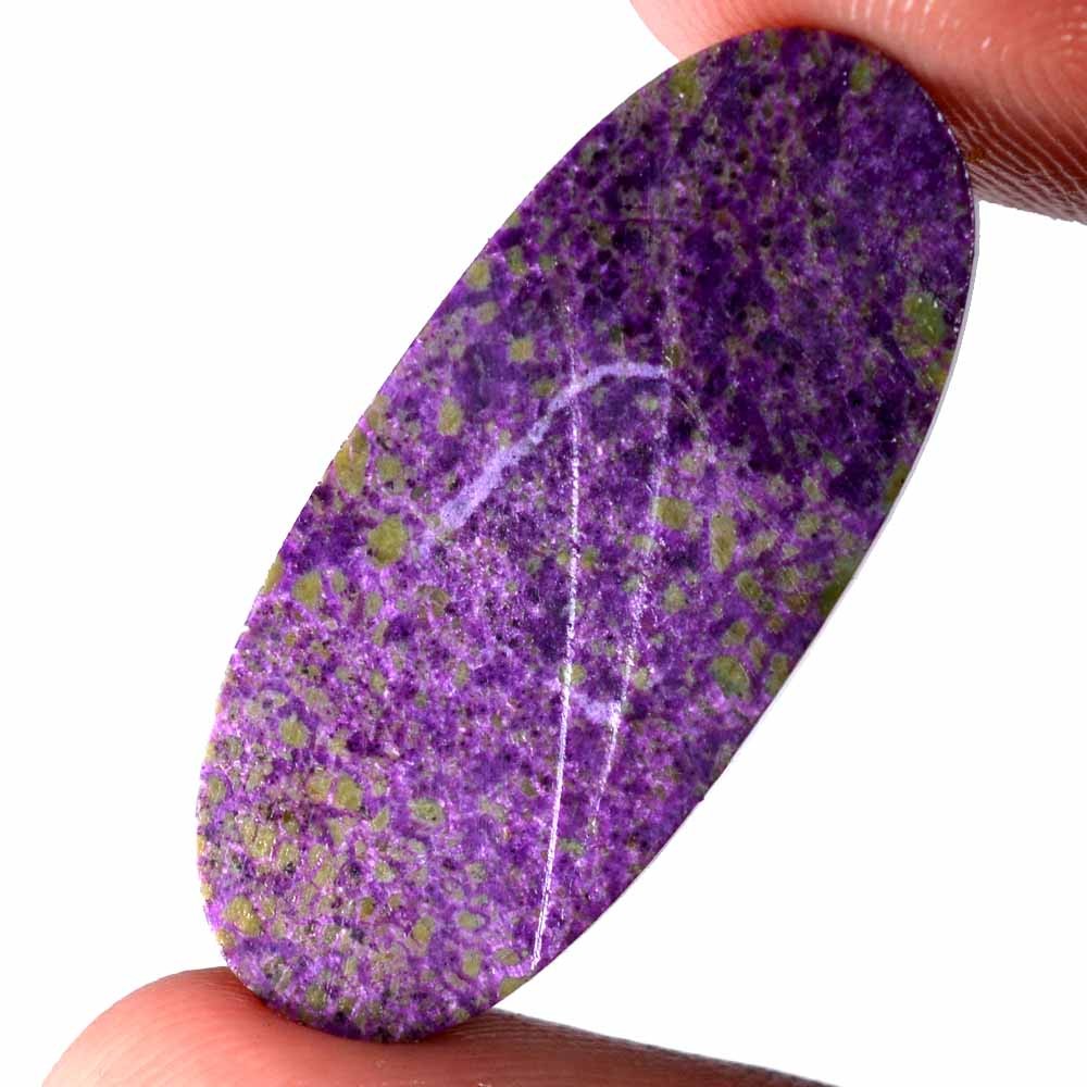 12.80 Cts 100% Natural Purpurite Oval Cabochon 13 X 30 mm Namibia Gemstone PR63