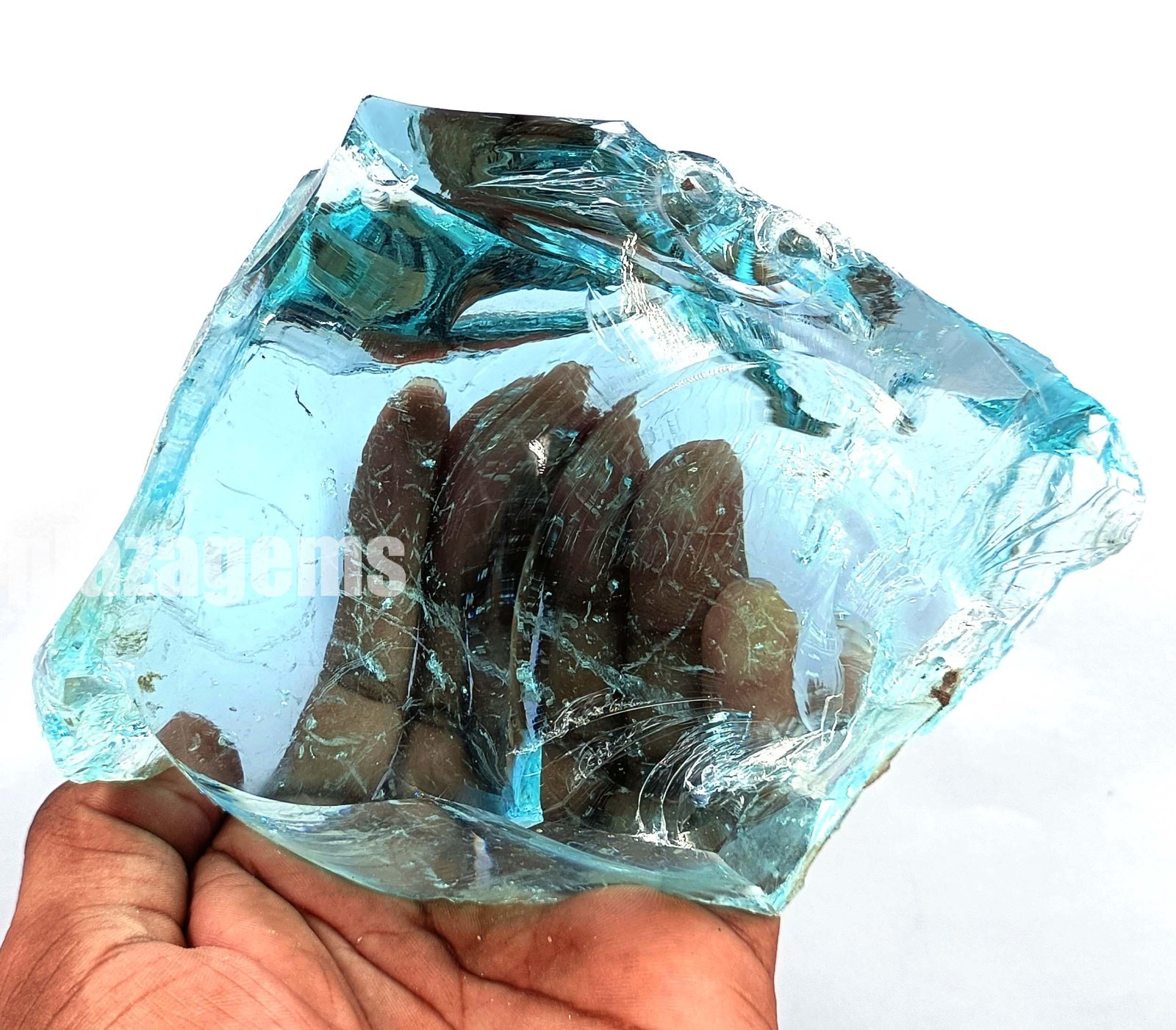 Huge 3000 CT Aquamarine Rough Stone – Natural Blue, Uncut, EGL Certified 5ASF