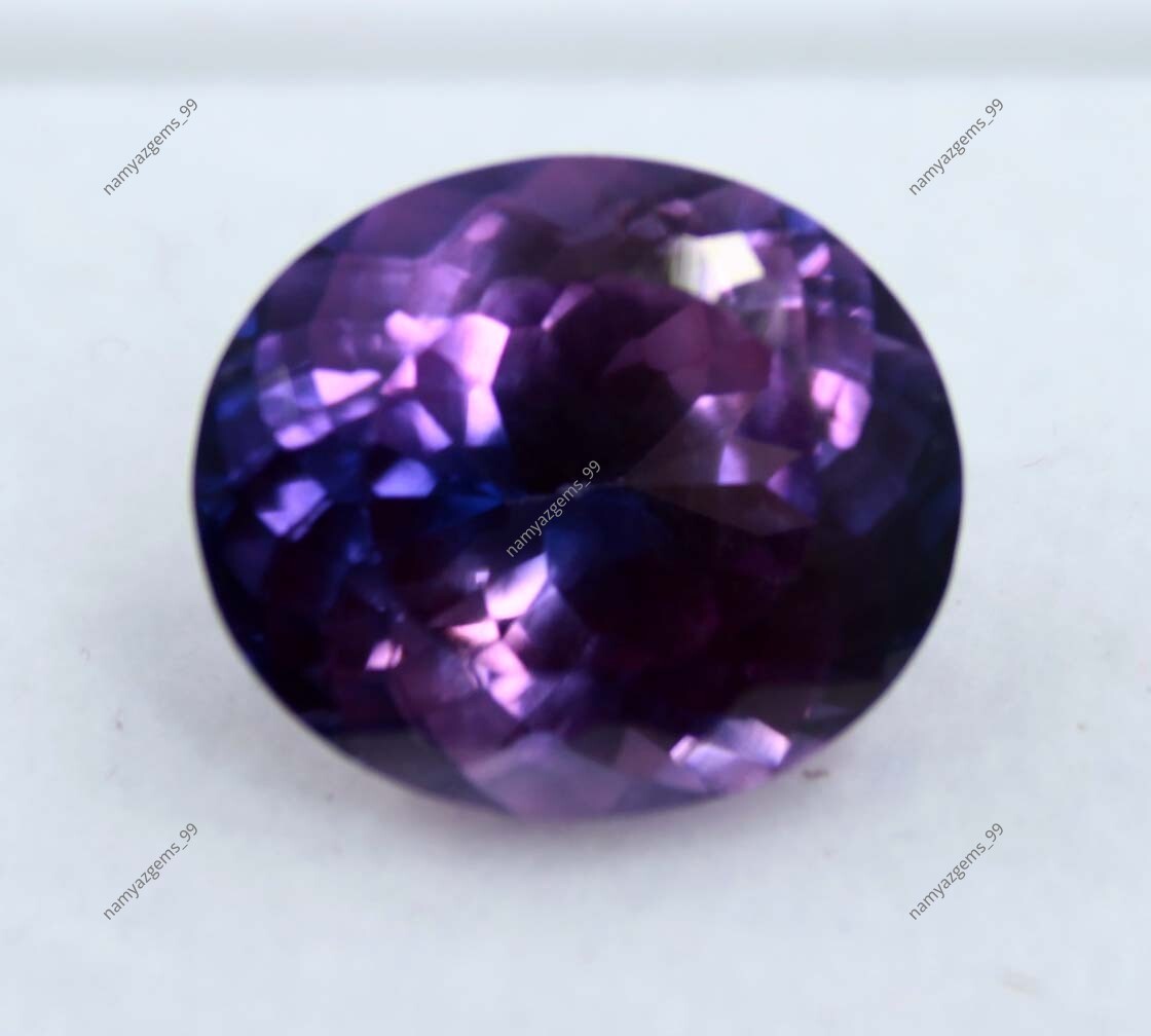 6 Ct Extremely Rare Natural Purple Tanzanite Oval Certified Loose Gemstone