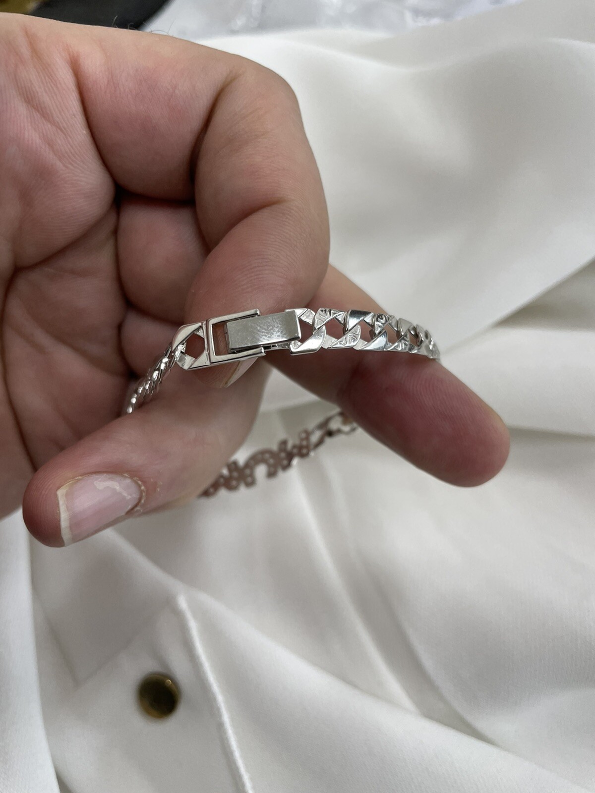 MUM Silver Bracelet Ladies’ CZ Heart & MUM bracelet 12.0 Grams – 6.5 Width 1mm