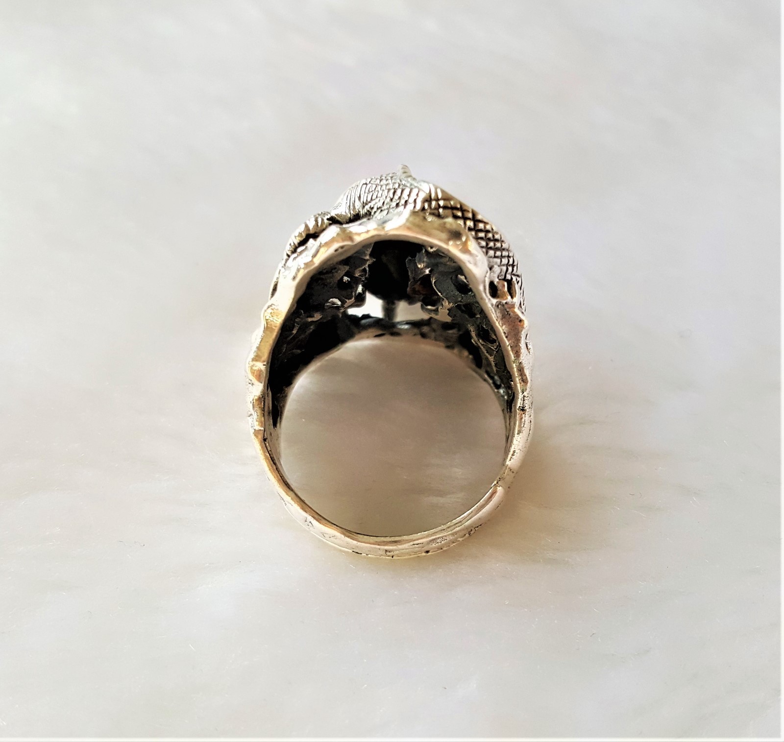 Iguana Lizard Ring STERLING SILVER 925 Handmade Exclusive Design Adjustable Size