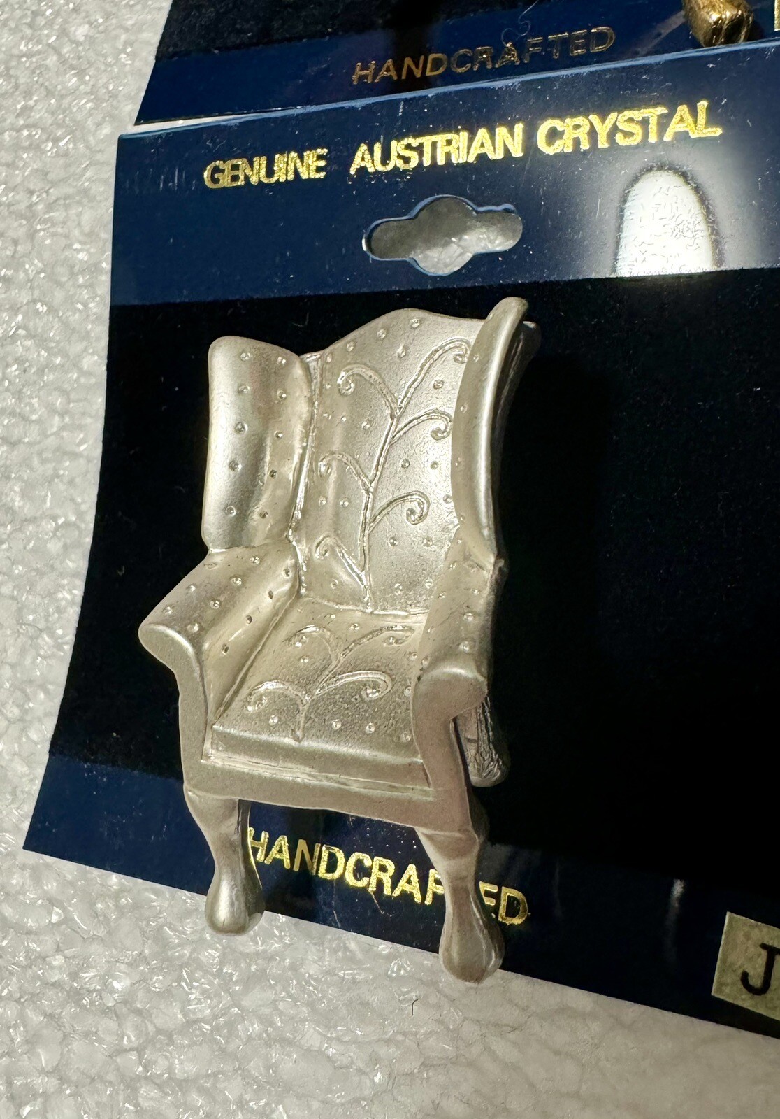 New on Cards OTC CHAIR Pin Brooch LOT (4) Silver & Gold Tone