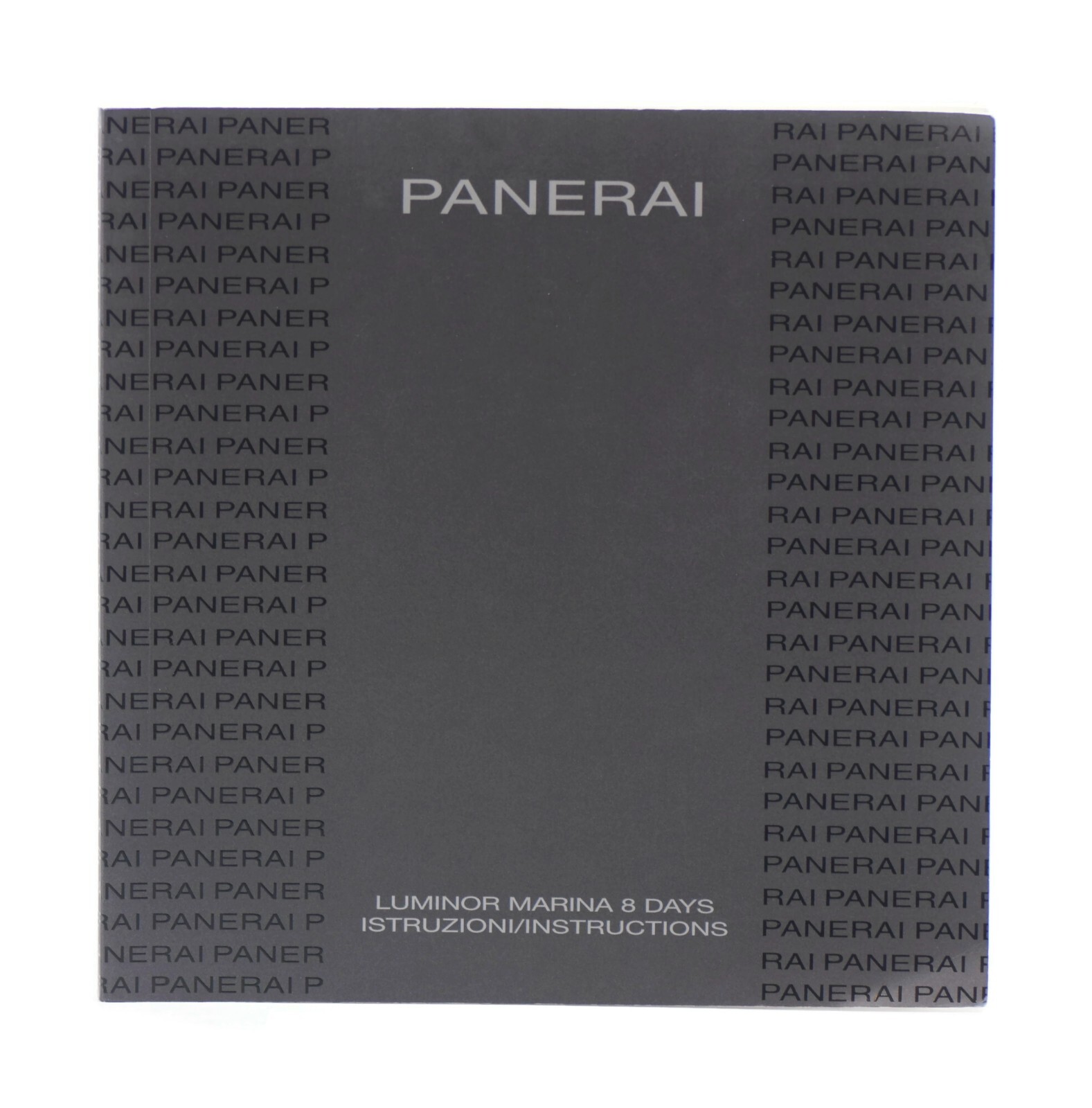 Panerai Luminor Marina 8 Days Booklet Manual