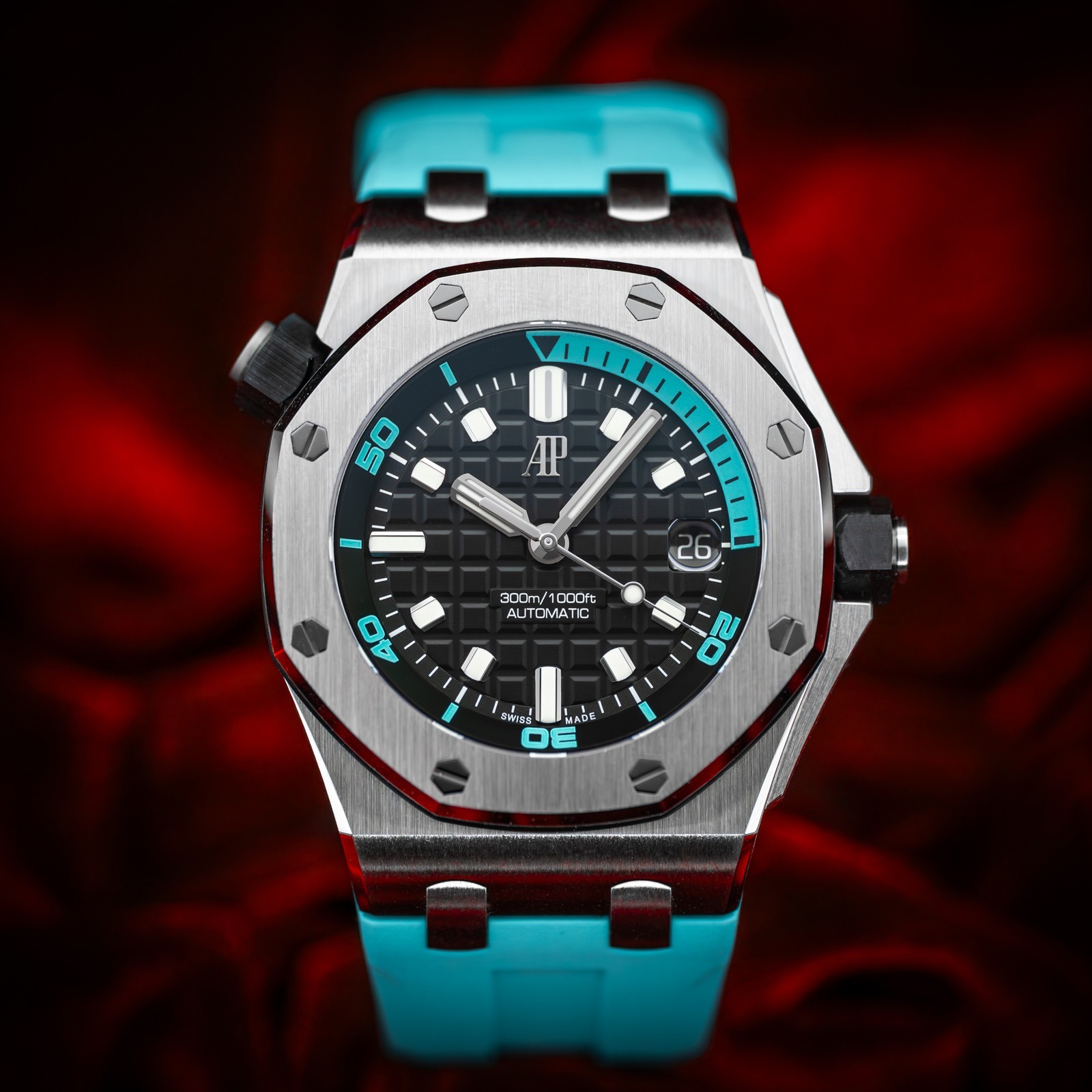 Audemars Piguet Royal Oak Offshore Diver Turquoise 42mm 15720ST.OO.A355CA.01