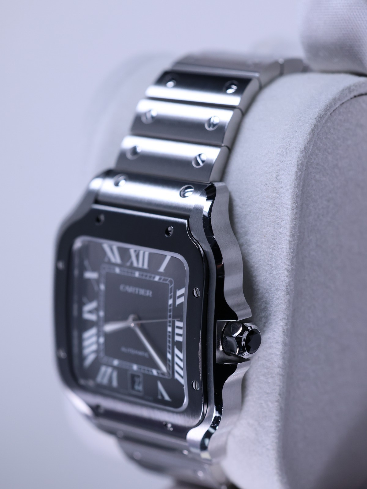 Cartier Santos de Cartier LM WSSA0037 47.5mm Gray Dial Full Set