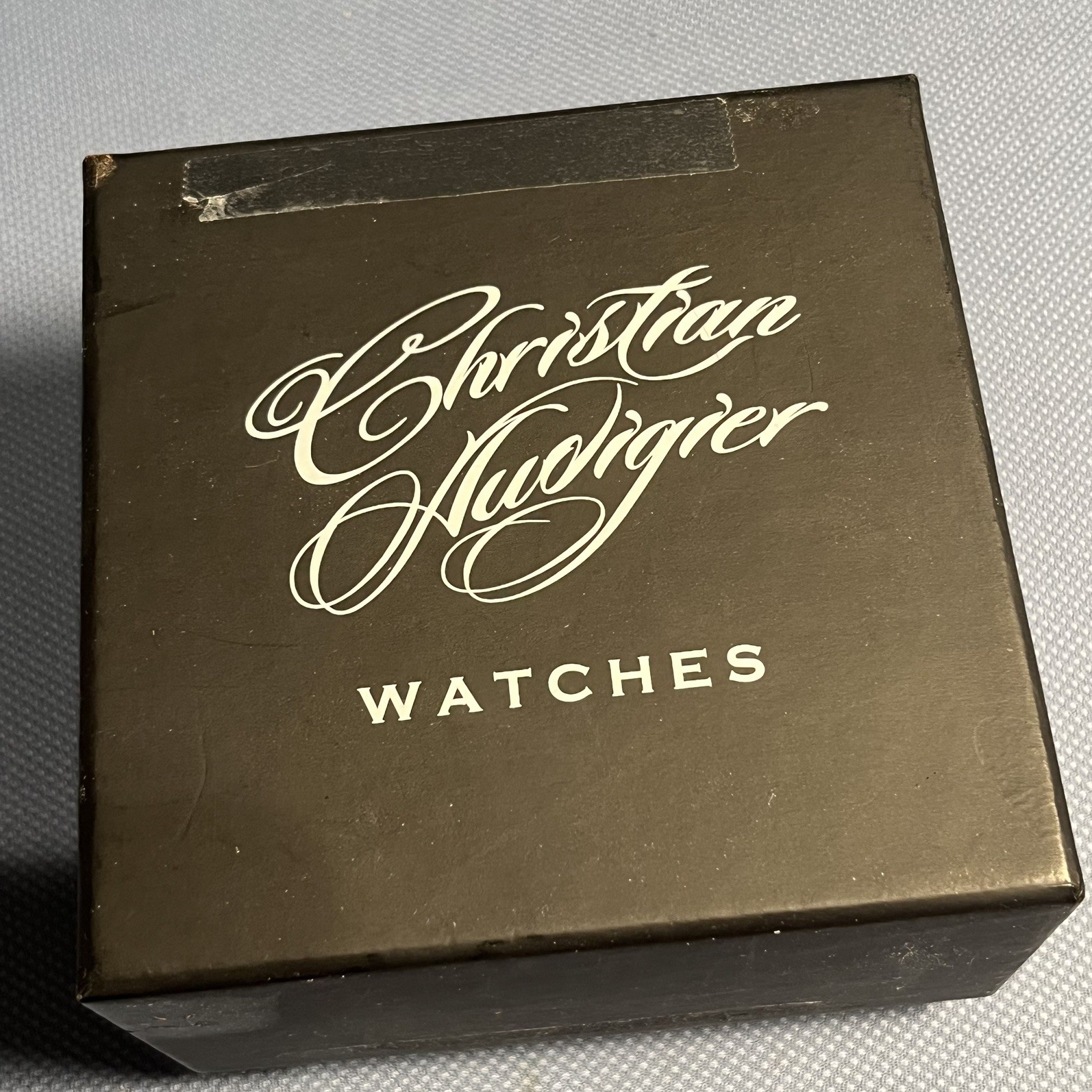 Vintage CHRISTIAN AUDIGIER Men’s Watch Black Gold Tone (NEW)