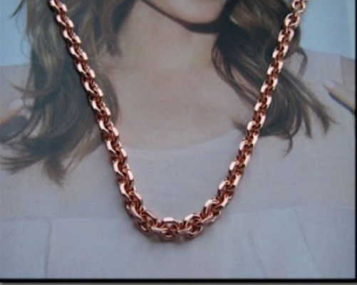 Solid Copper Chain CN671G – 1/8 of an inch wide. Available in 18 to 30 inches.