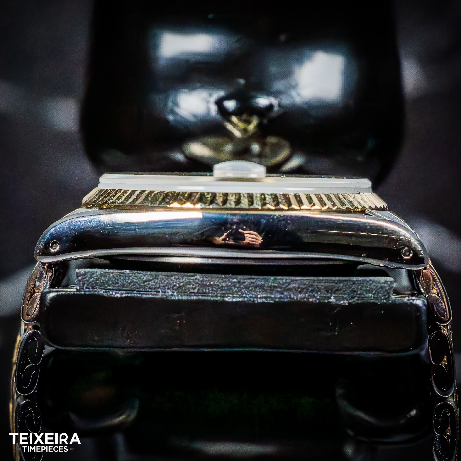 Tudor Prince Date 74033 Champagne 18k Fluted Bezel and Jubilee Bracelet 34mm