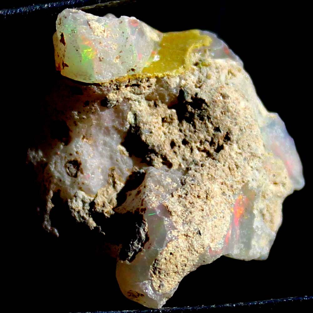 100%Natural Play Of Color Ethiopian Opal Rough Gemstone 13.45Ct 19X20X10MM BC-15