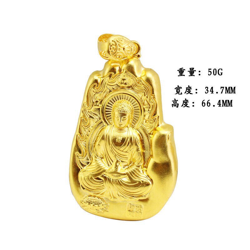 Men’s Buddha 22K 23K 24K Thai Baht Gold Filled Yellow GP Necklace Jewelry