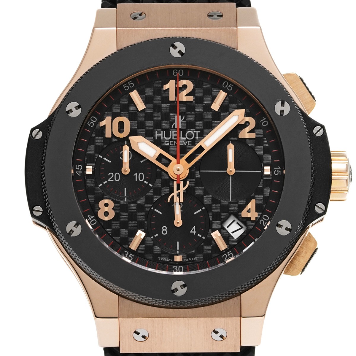 HUBLOT Big Bang Original Gold Ceramic 341.PB.131.RX Black carbon WATCH 722161