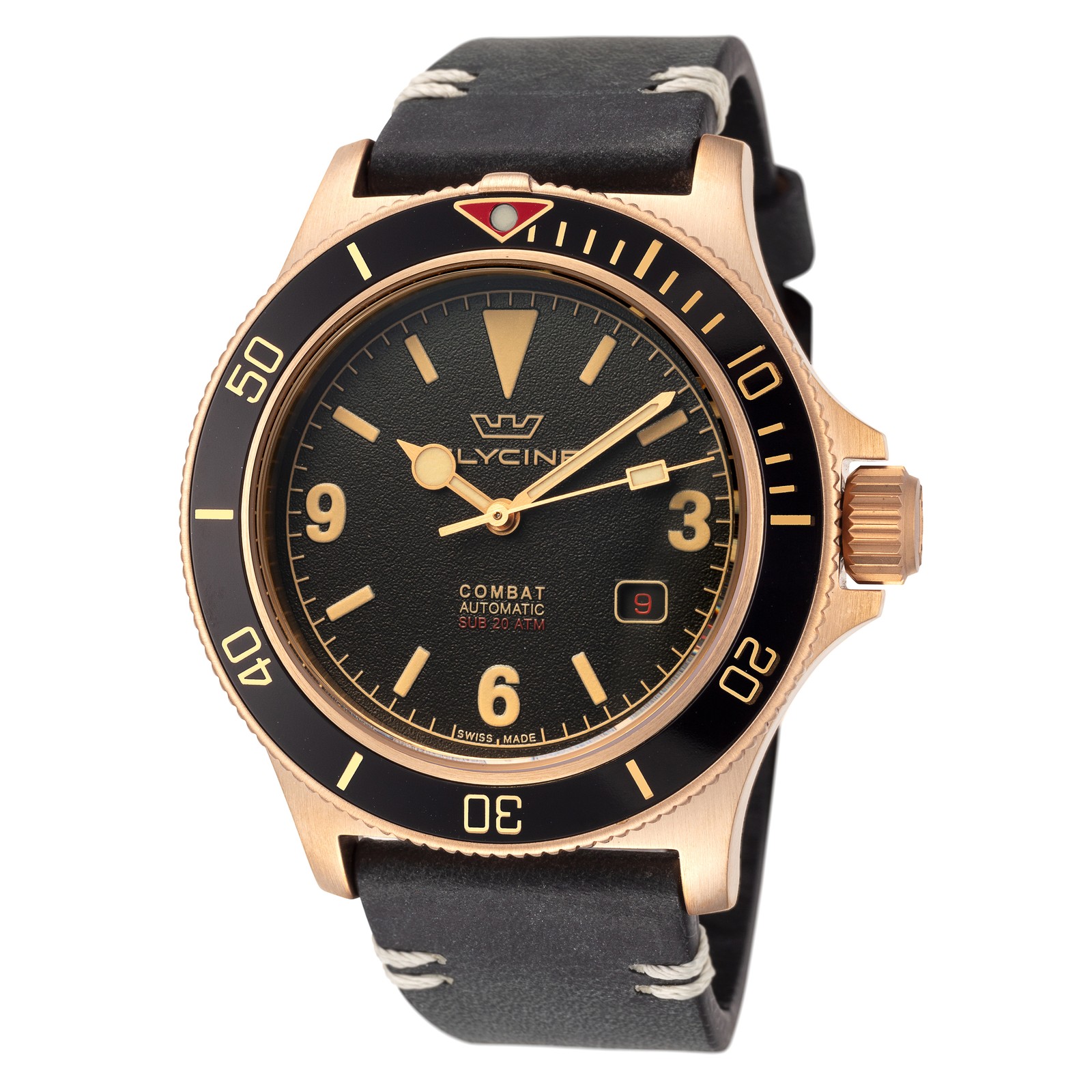 Glycine Men’s Combat Sub Bronze Vintage 42mm Automatic Watch GL0265