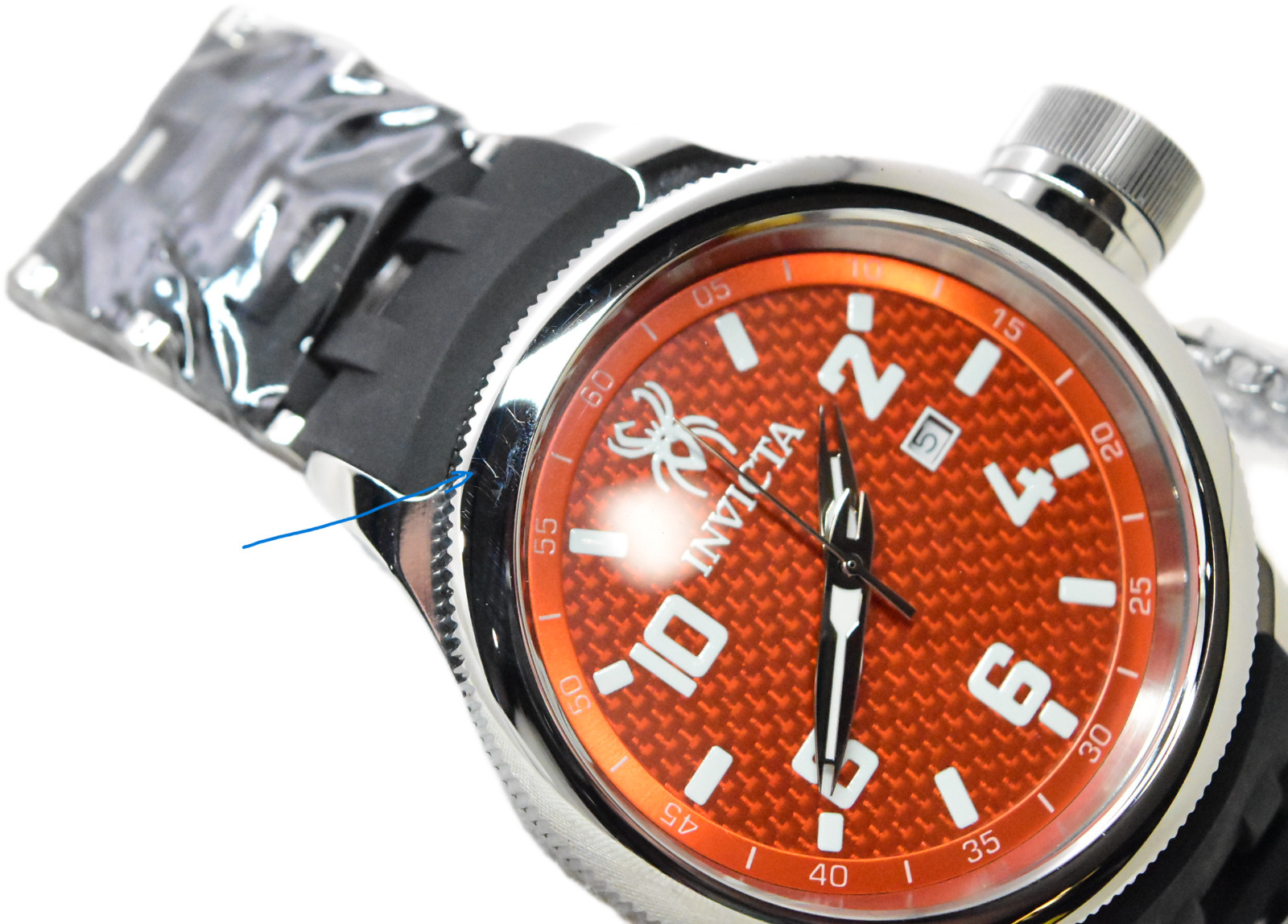 Invicta Russian Diver Sea Spider Men’s 52mm Orange Dial Swiss Quartz Watch 36978